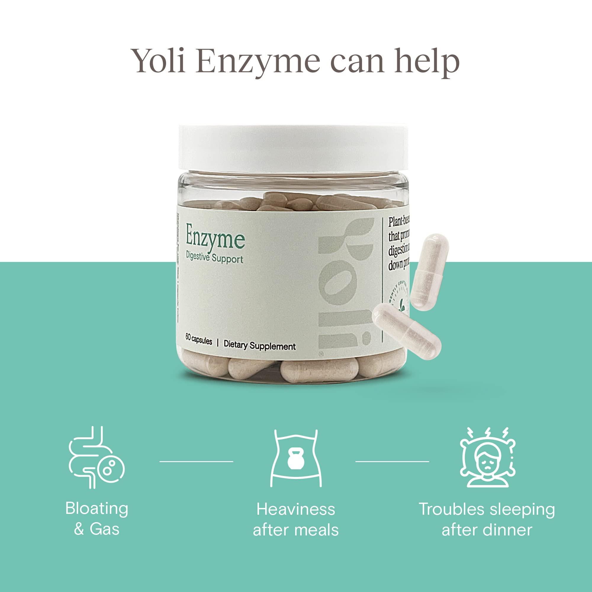 Yoli® Yoli® Enzyme - Digestive Enzymes - Gut Health Supplements for Women and Men - Digestion Supplement, 60 Count