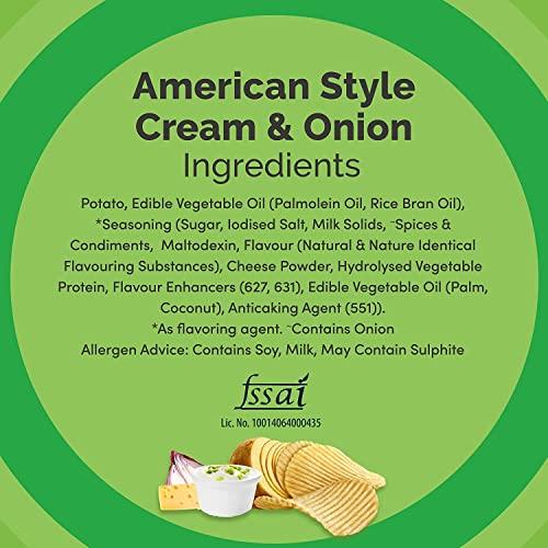 Great Bazaar Lay's American Cream Onion Indian Chips Pack of 3