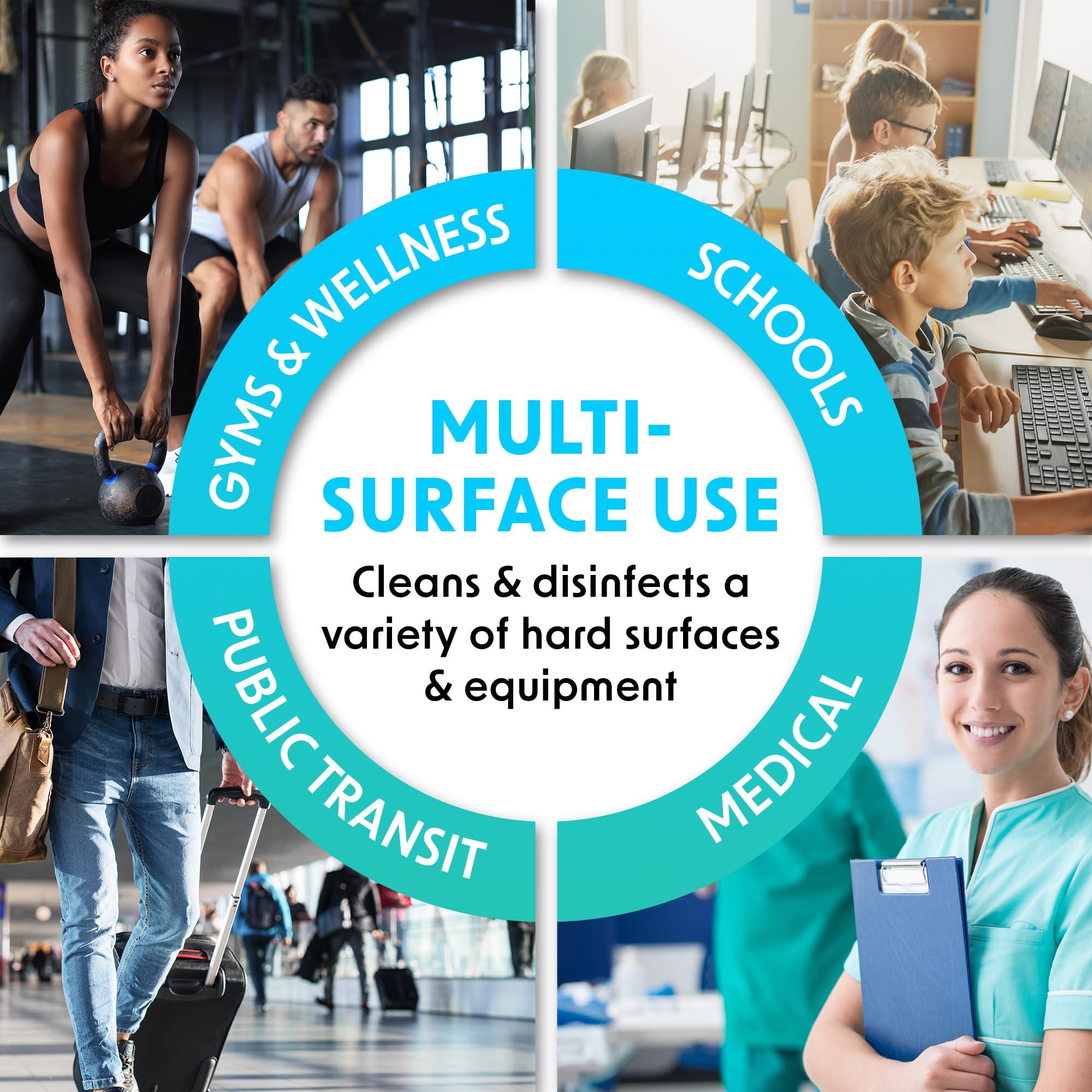 Wipex Wipex Gym Wipes Antibacterial Refills - EPA Registered Bulk Size Disinfecting Cleaning Wipes for Dispensers, Safely Kill Viruses and Bacteria in 15 Seconds, Sanitize Fitness & Gym Equipment 800 Count