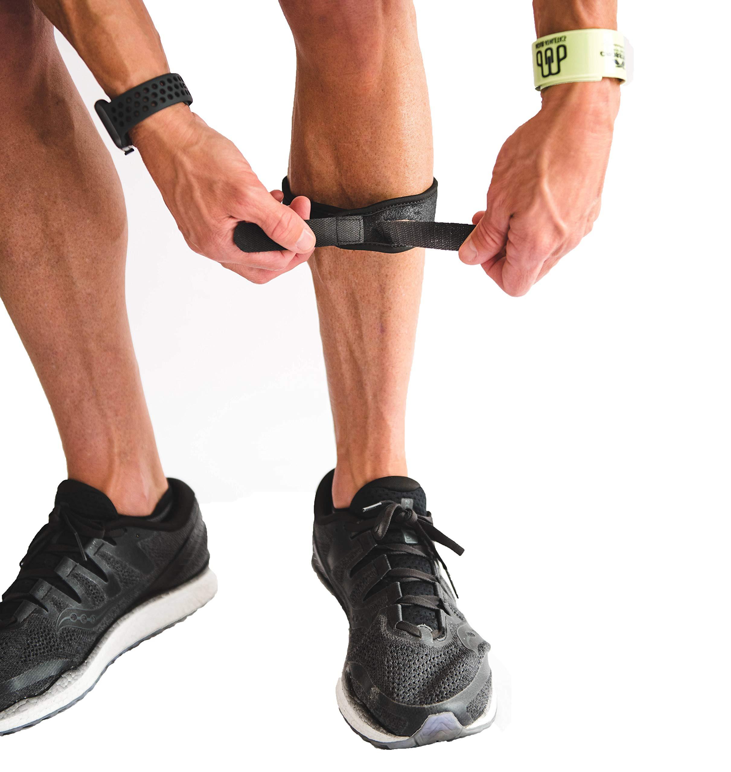 CROSSTRAP CROSSTRAP Shin Splint Support Strap | Adjustable Neoprene Shin Splint & Leg Compression Support Strap for Strains, Injuries, Pain, Pulled Muscles, Torn Calf | for Men & Women | 1 Strap (Large)