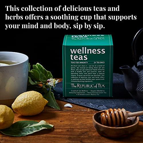 The Republic of Tea The Republic of Tea – Wellness Teas Assortment Gift (24 Individually Wrapped Tea Bags)