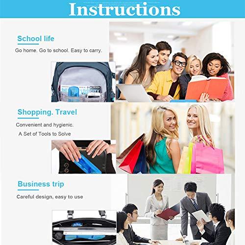 Angzhili Angzhili Portable Orthodontic Toothbrush Kit for Orthodontic Patient Orthodontic Care Kit for Braces Interdental Brush Dental Wax Dental Floss Toothbrush Box Oral Care Kit Dental Travel Kit(Red)