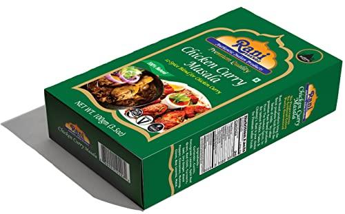 Rani Brand Authentic Indian Products Rani Chicken Curry Masala (Indian 13-Spice Blend for Chicken) 3.5oz (100g) ~ All Natural | Vegan | No Colors | Gluten Friendly | NON-GMO | Indian Origin