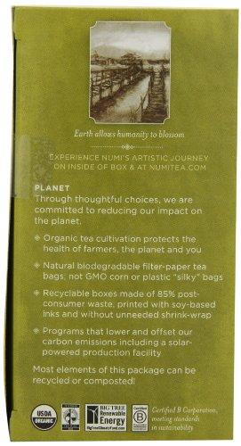 Numi Numi Organic Tea Decaf Ginger Lemon Green Tea, 16 Count (Pack of 3), (Packaging May Vary)