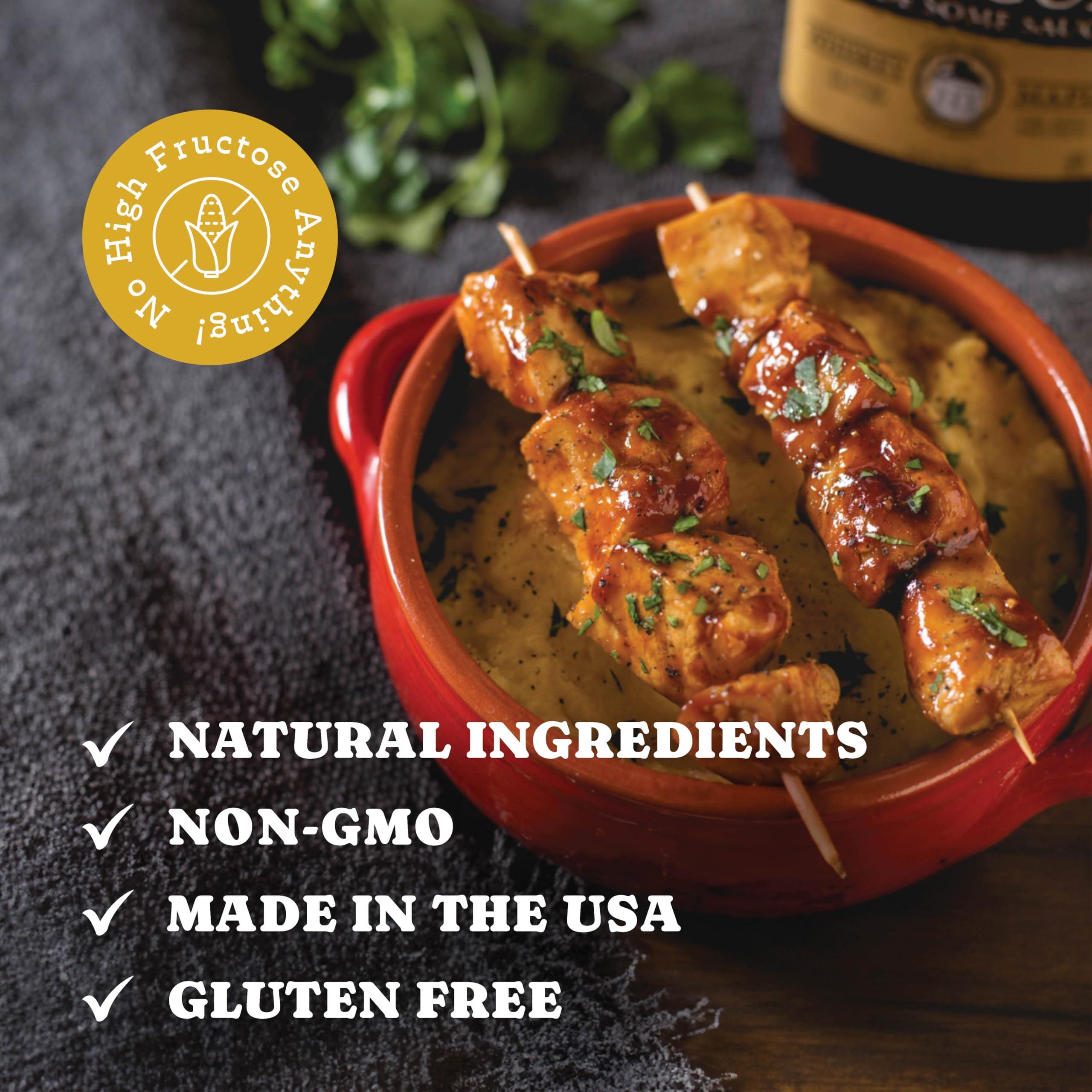 Rufus Teague Rufus Teague - Whiskey Maple BBQ Sauce - Premium Barbecue Sauce - 15.25 oz. Bottles - 4 Pack