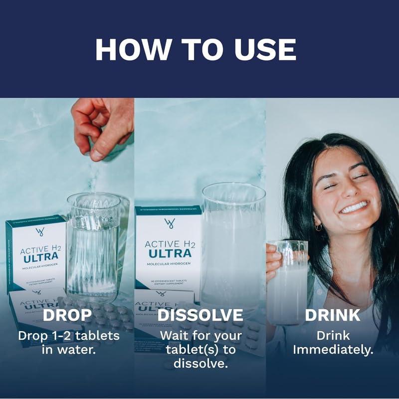 Purative Purative Active H2 Ultra+ Hydrogen Water Tablet, Natural Raspberry. Optimize Health, Support Immunity, and Balance Antioxidants with Benefits of Molecular Hydrogen 60 Servings