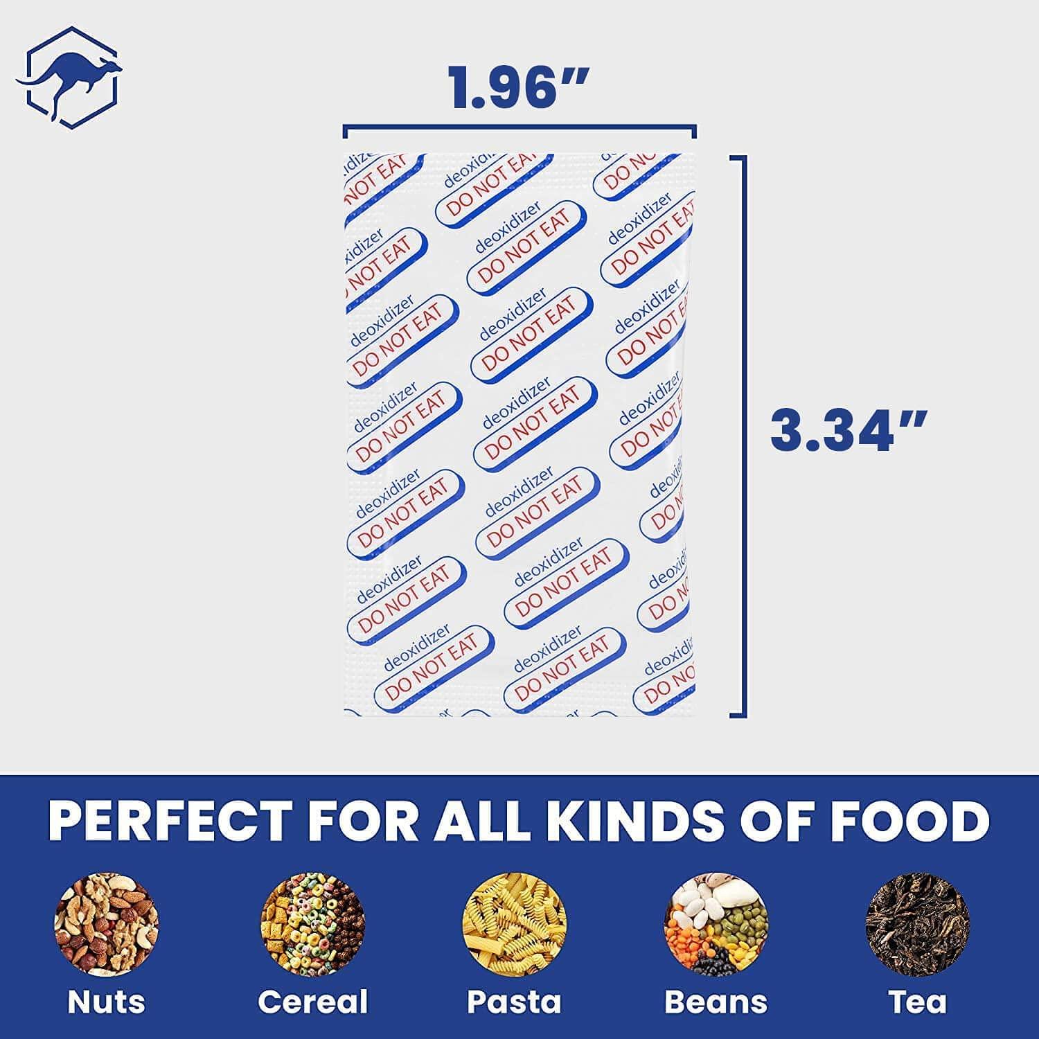 Wallaby Wallaby 500cc Oxygen Absorbers - 100 Count (10x Packs of 10) + 2500cc Oxygen Absorbers - 20 Count (Individually Sealed) - for Long Term Food Storage & Survival