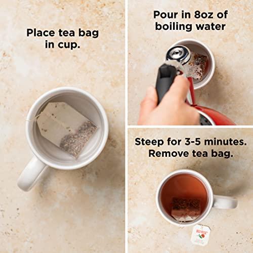 Red Rose Red Rose Naturally Decaffeinated Black Tea Specially Blended Strong Black Tea with 48 Individually Wrapped Tea Bags Per Box (Pack of 2) Brew Hot/Cold Decaf Black Tea Full-bodied Flavorful Black Tea