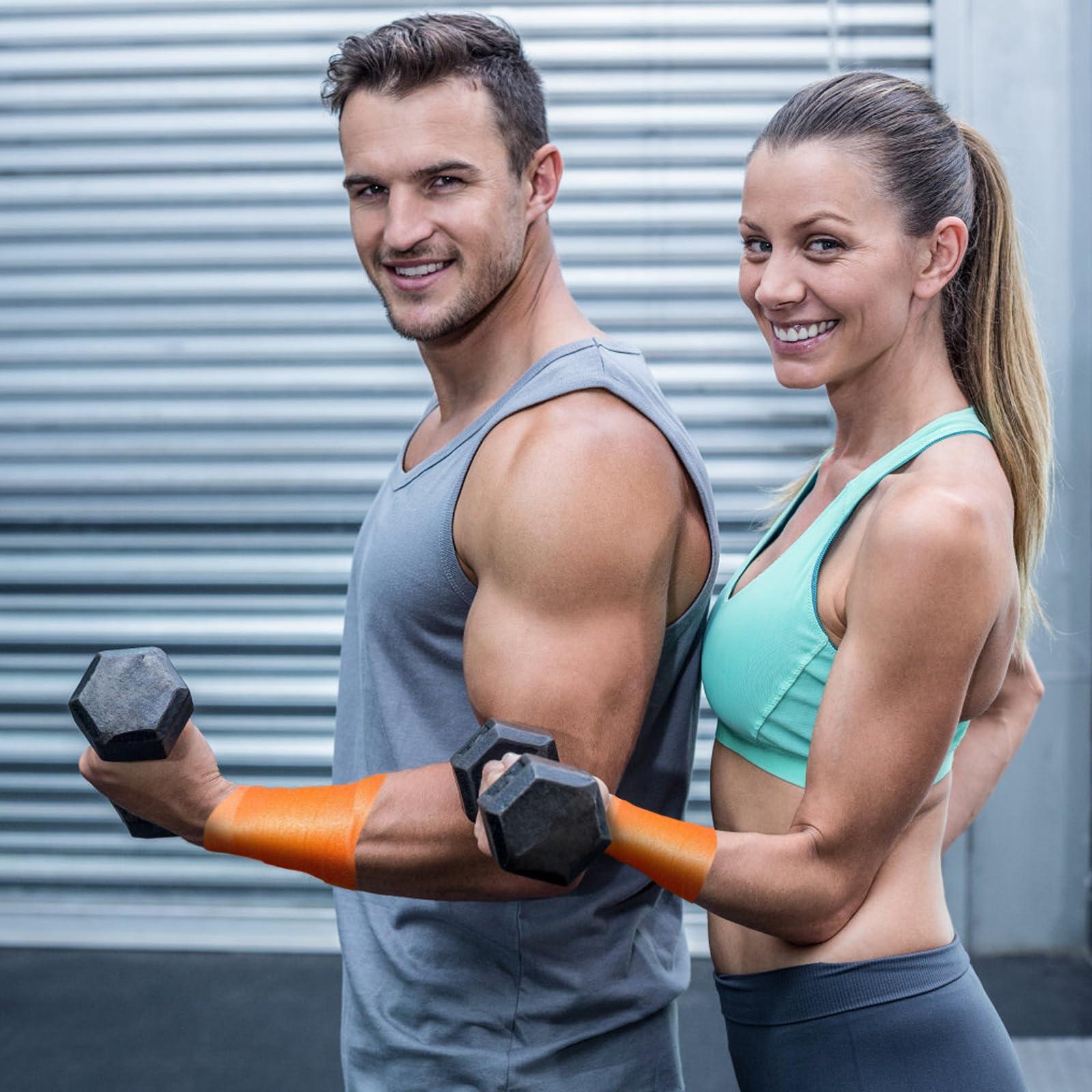 Jtshy Prewrap Athletic Tape,2.75 Inches X 30 Yards Roll Pre wrap Headbands for Hair Soccer,Foam Underwrap Sports Wrap for Ankles Wrists Hands Knees Elbows (Orange)