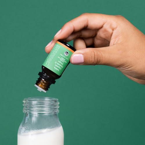 Bobbie Bobbie Organic Baby Vitamin D Drops, Daily Liquid Supplement to Support Development, Immune Health and Strong Teeth and Bones* in Newborn Babies and Infants, Vegan, Infant Vitamin D, 400 IU, 0.3 fl oz