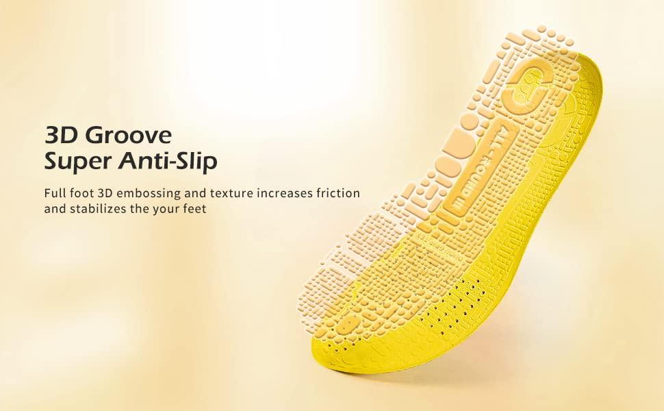 OUPOWER OUPOWER Soccer Cleat Insole Insert Gen3-Extra Thickenss Empire Yellow (US10.5-11)