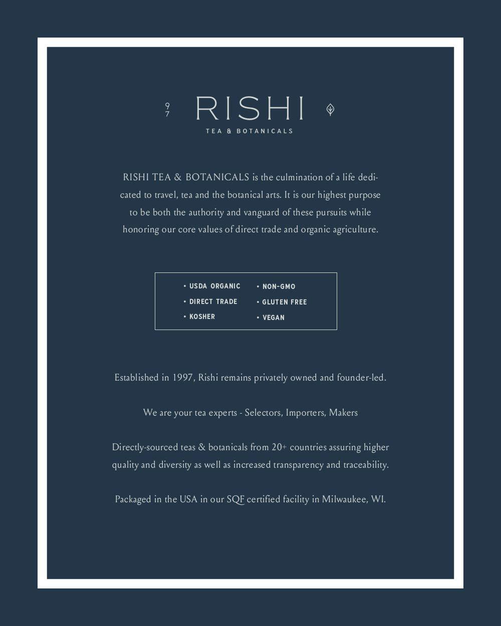 Rishi Tea Rishi Tea Matcha Super Green & Jade Cloud Tea - Organic Sachet Tea Bags, Certified Kosher Tea Bundle - 50 Count (Pack of 2)