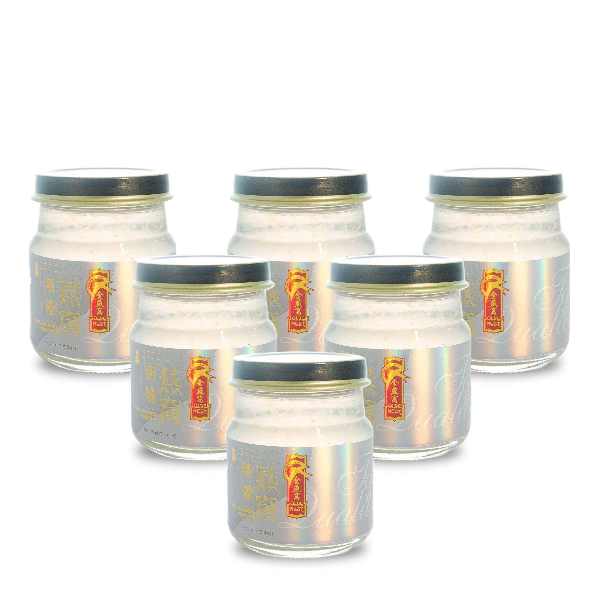 Golden Nest Gift Pack Premium Bird’s Nest Soup - 6 bottles x 75ml (2.5 oz.) (Sugar-Free)