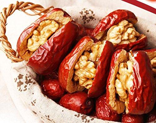 SZSSS Specialty Food Sweet Red Dates Jujube with Crisp Walnut 200g/7.1oz