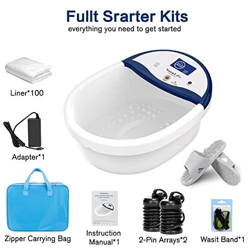 VnioLife VnioLife Ionic Foot Bath Detox Machine, Ion Detox Foot Bath Cleanse, Foot Detox Spa with Waist Strap, Arrays, Slippers | LCD Display, Time Setting