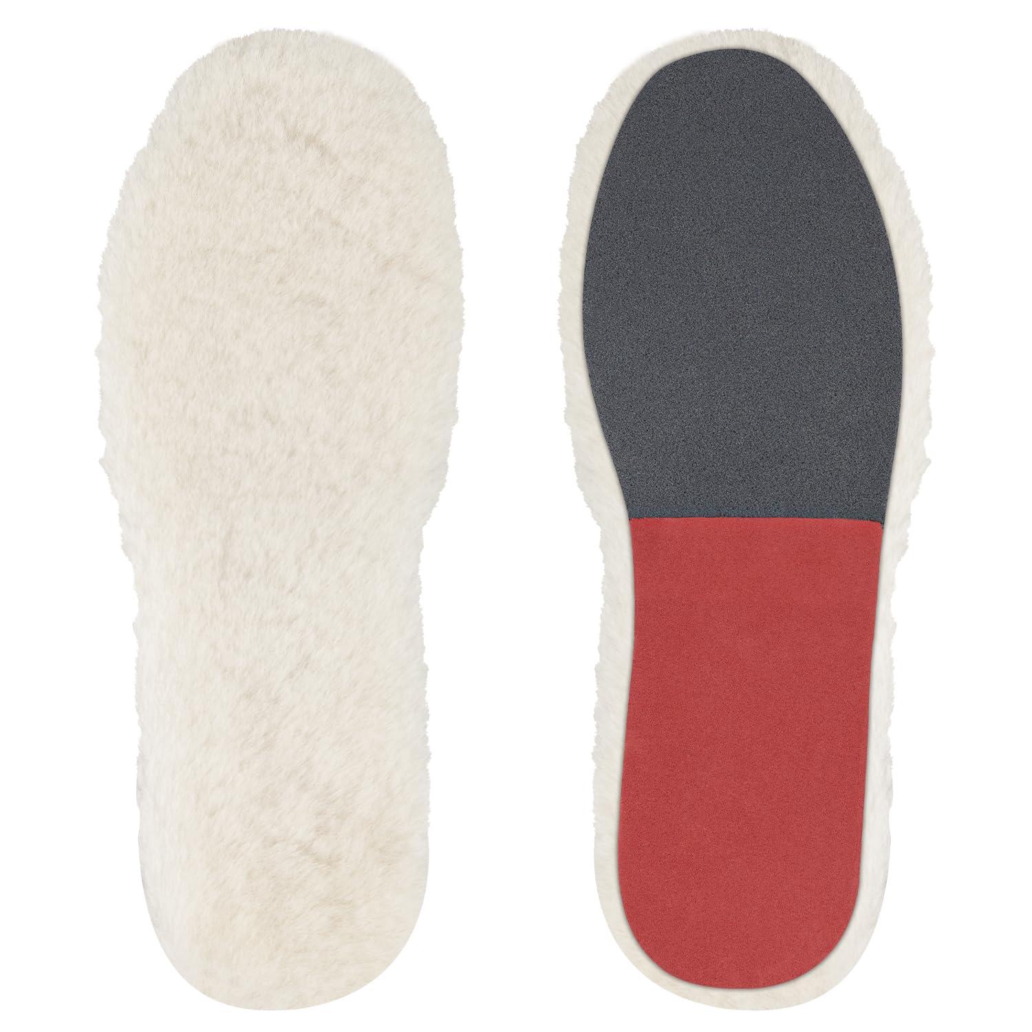 Endoto Endoto Replacement Insoles for UGG Men Slipper and Boot Shoes, Sheepskin Insole Inserts for Foot Warm(Size:Men14-EU48.5)