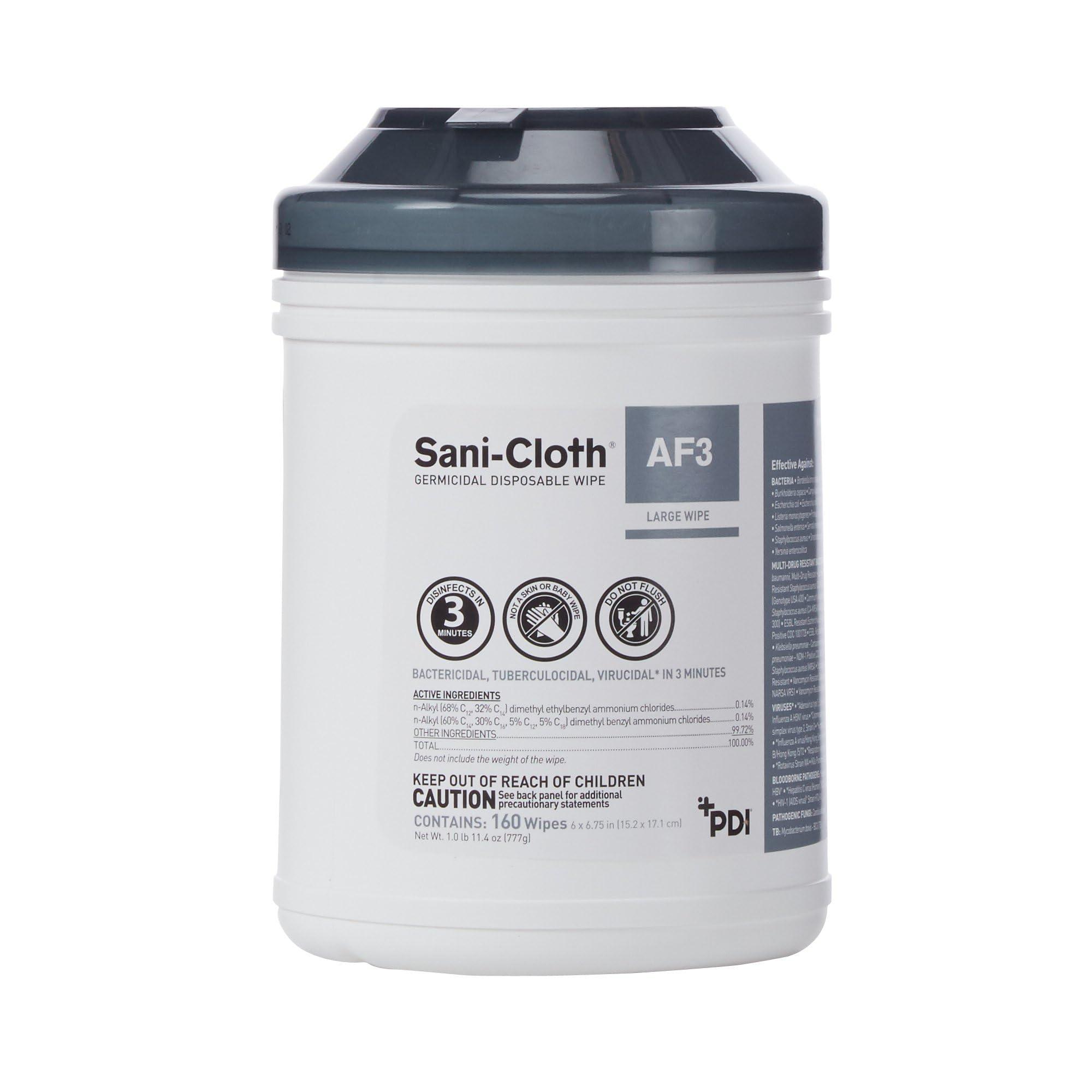 SANI CLOTH Sani-Cloth AF3 Alcohol-Free Disposable Disinfectant Wipes - 160 Wipes