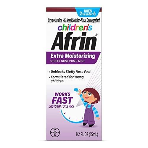 Afrin Afrin Childrens, Age 2-6, Extra Moisturizing Stuffy Nose Spray, 12 Hour Nasal Congestion Relief - 15 mL