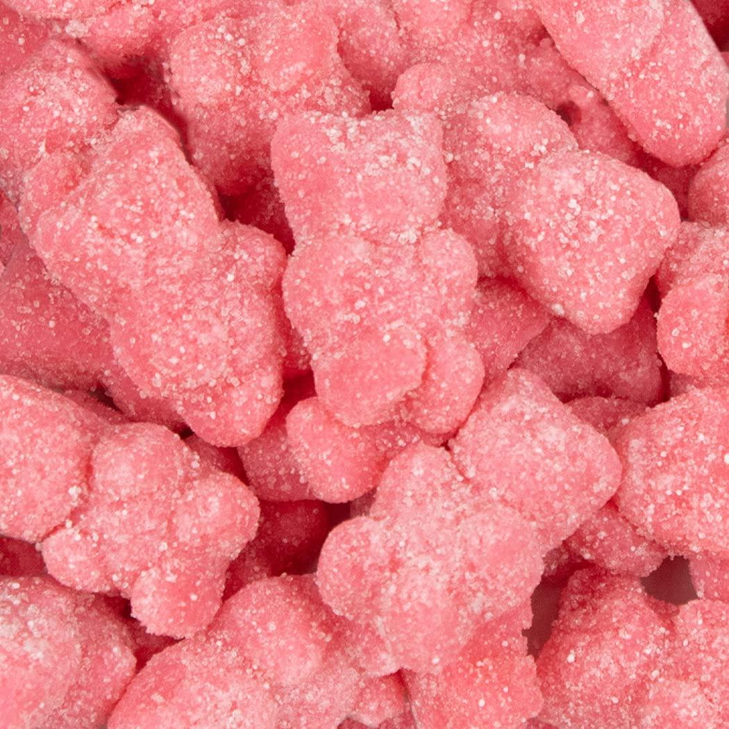 Just Candy 90 Pcs Pink Candy Gummy Bears (1 lb)