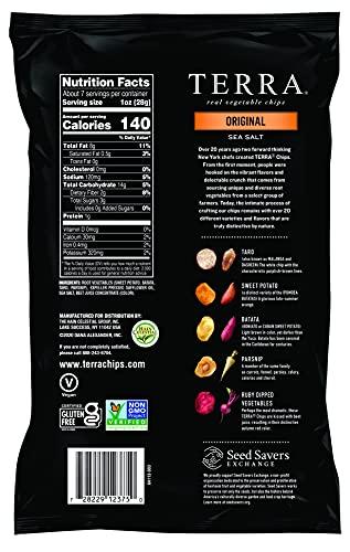 Terra Terra Vegetable Chips, Original Chips with Sea Salt, 6.8 Oz