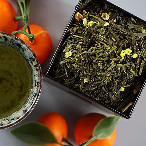 WK The Whistling Kettle The Whistling Kettle Strawberry Orange Tea- Refreshing and Citrusy Flavored Green Tea with Strawberries and Oranges- 4oz (96 servings)