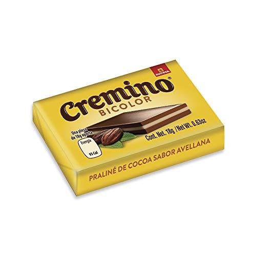 NUTRESA Cremino Bicolor Chocolate Tray | Hazelnut & Milk Chocolate Bars | Fine Taste | 24 Total Pieces | 15.2 Ounce (Pack of 1)