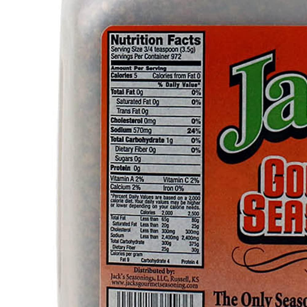 Jack\'s Gourmet Seasoning Jack\'s Seasoning 7.5lb Gourmet Special Blend Spices BBQ Rub Large Container