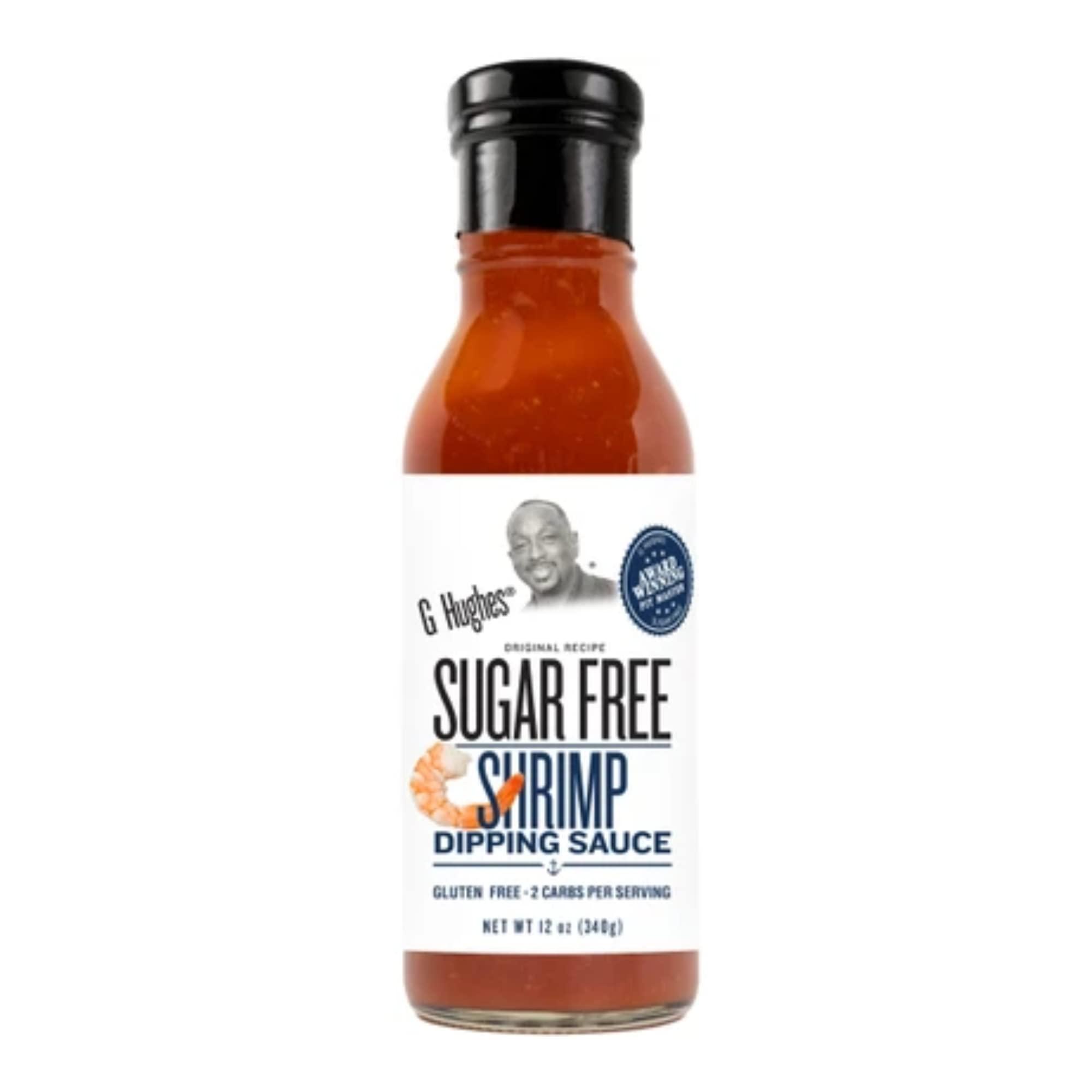 G Hughes G Hughes Sugar Free, Shrimp Dipping Sauce - Shrimp Sauce, Great Tasting Healthy Sauce, Shrimp Cocktail Sauce, No High Fructose Corn Syrup, Gluten Free - 12 Oz (3-Pack)
