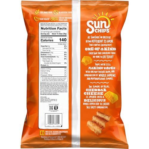 SunChips SunChips Harvest Cheddar Whole Grain Snacks, 12 Oz