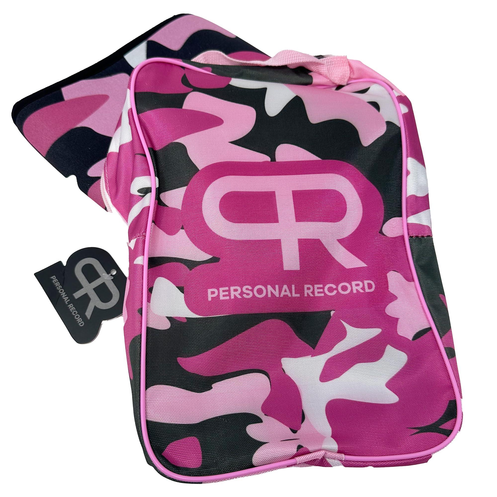 PR Personal Record PR Personal Record Premium Knee Sleeve for Weightlifting Powerlifting and Strength Training, Quality Neoprene Knee Sleeves Support in Pairs by Larry Wheels (Pink Camouflage, Medium)