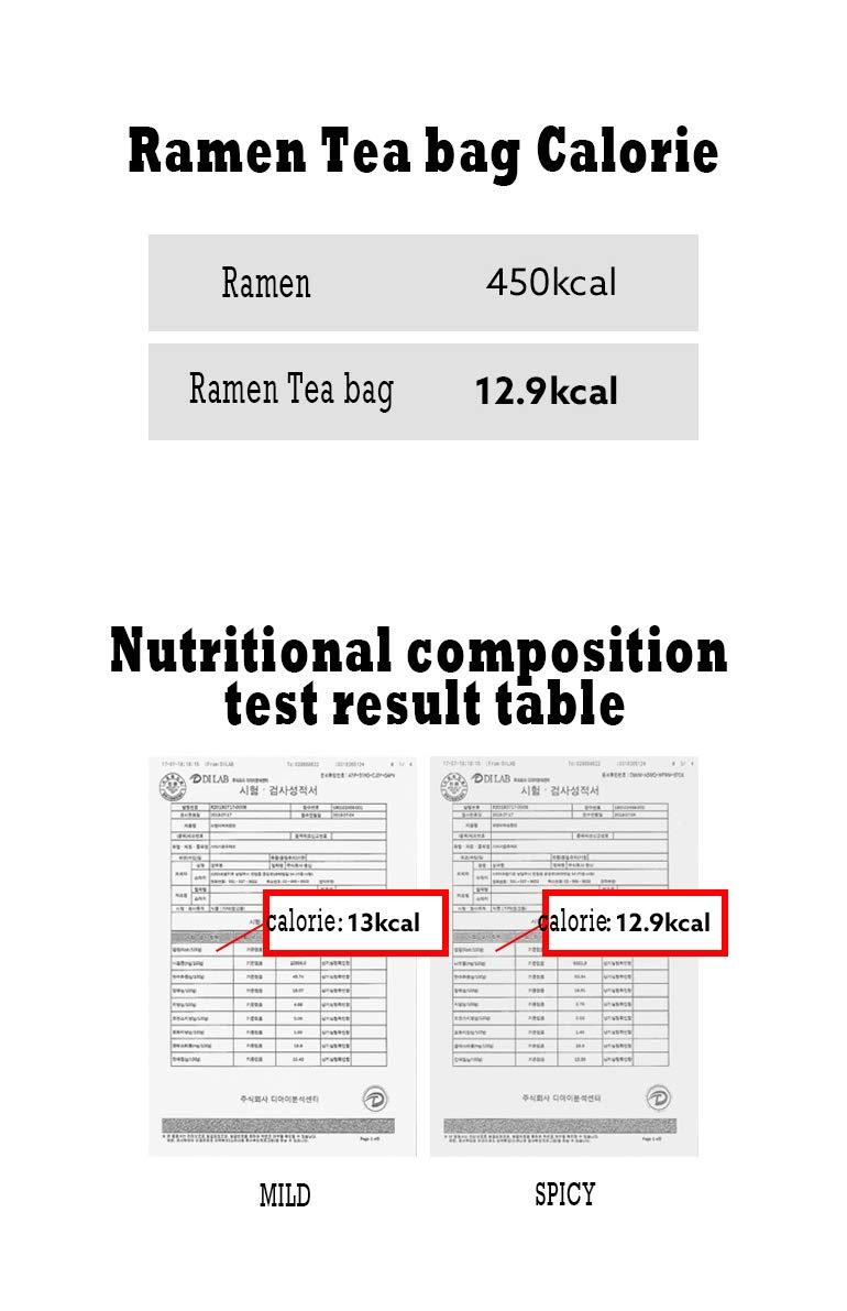 PALKIN PALKIN Korean Ramen tea bag, Ramen soup tea bag, Mild 8EA + Spicy 8EA