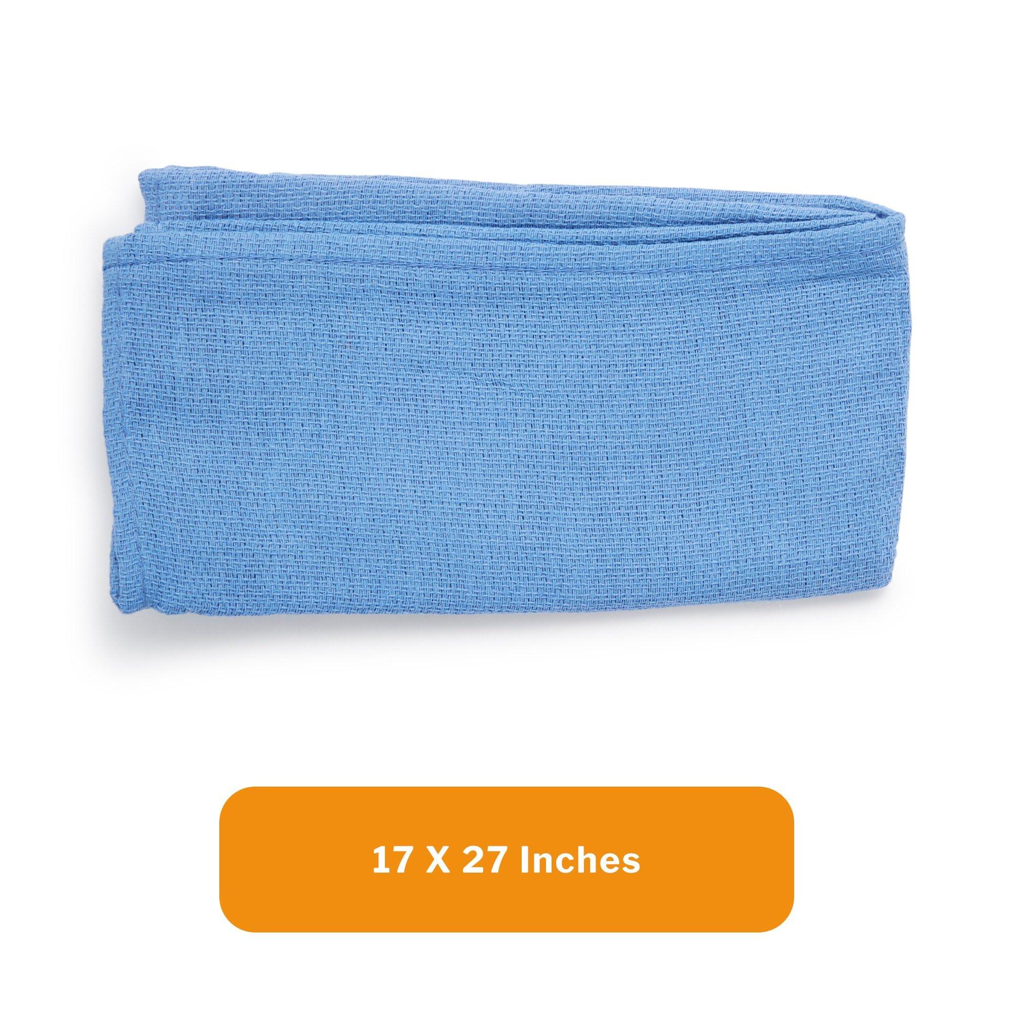McKesson McKesson Operating Room Towels, Sterile, Disposable, Pre-Washed, Blue, 17 in x 27 in, 4 Towels per Pack