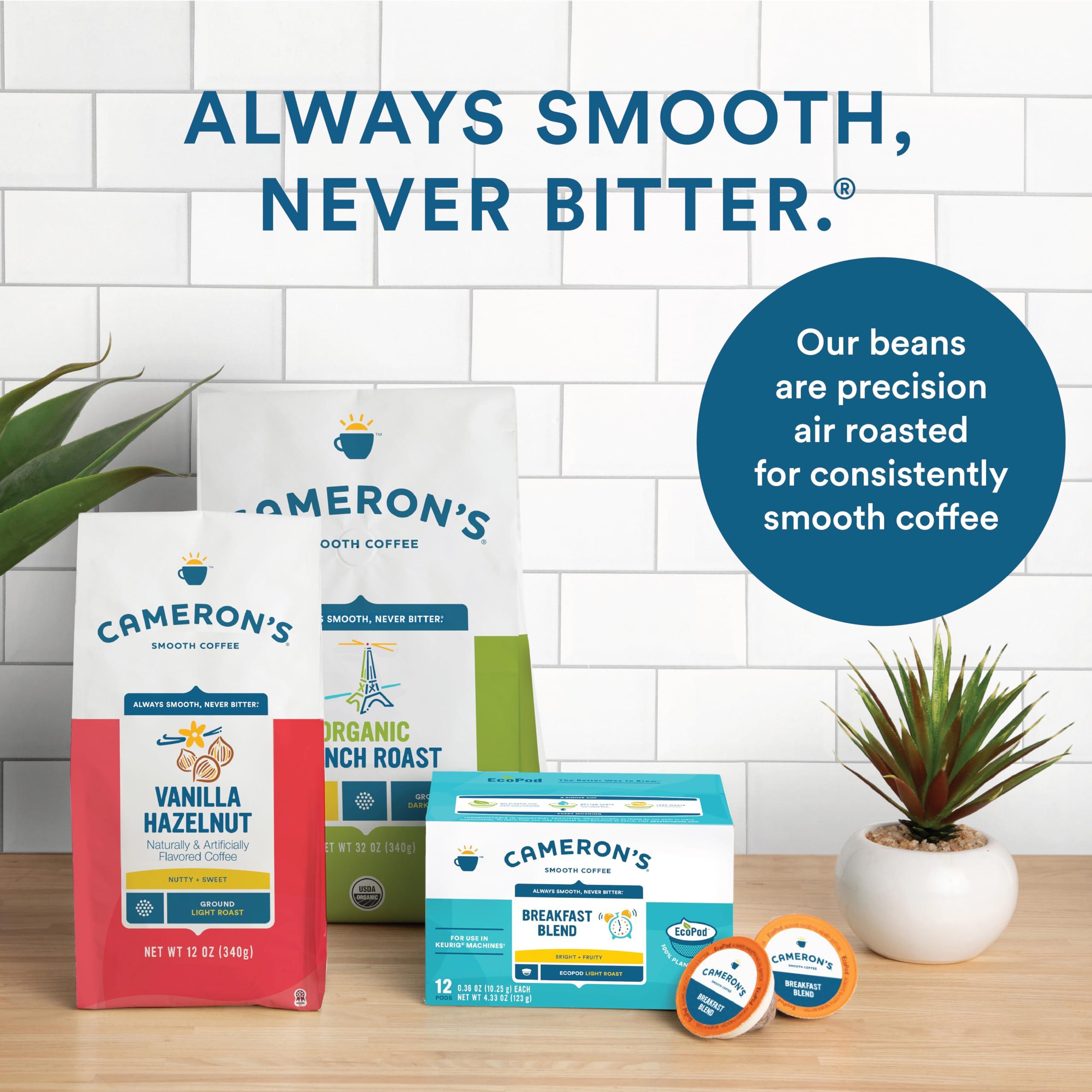 Cameron\'s Coffee Cameron\'s Coffee Vanilla Hazelnut Roasted Ground Coffee, Light Roast, 4-Pound Bag, (Pack of 1)