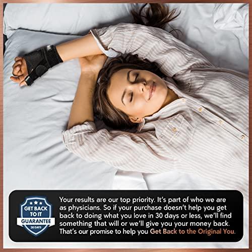Dr. Frederick's Original Dr. Frederick's Original Reversible Copper Infused Wrist Thumb Brace - 1 Brace - Spica Splint for De Quervain’s Tendonitis, Arthritis, CMC, Pain Relief - Left or Right Hand - Fits Men and Women