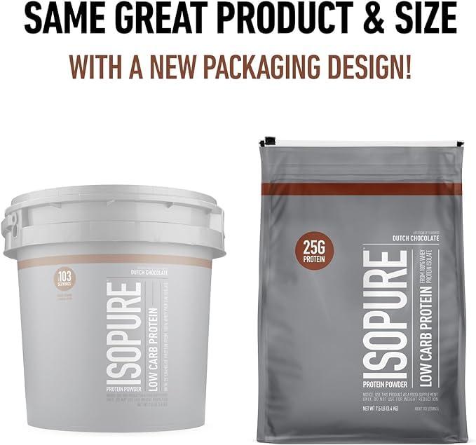 NATURE'S BEST Natures Best- Isopure Low Carb, Dutch Chocolate, 7.5lbs