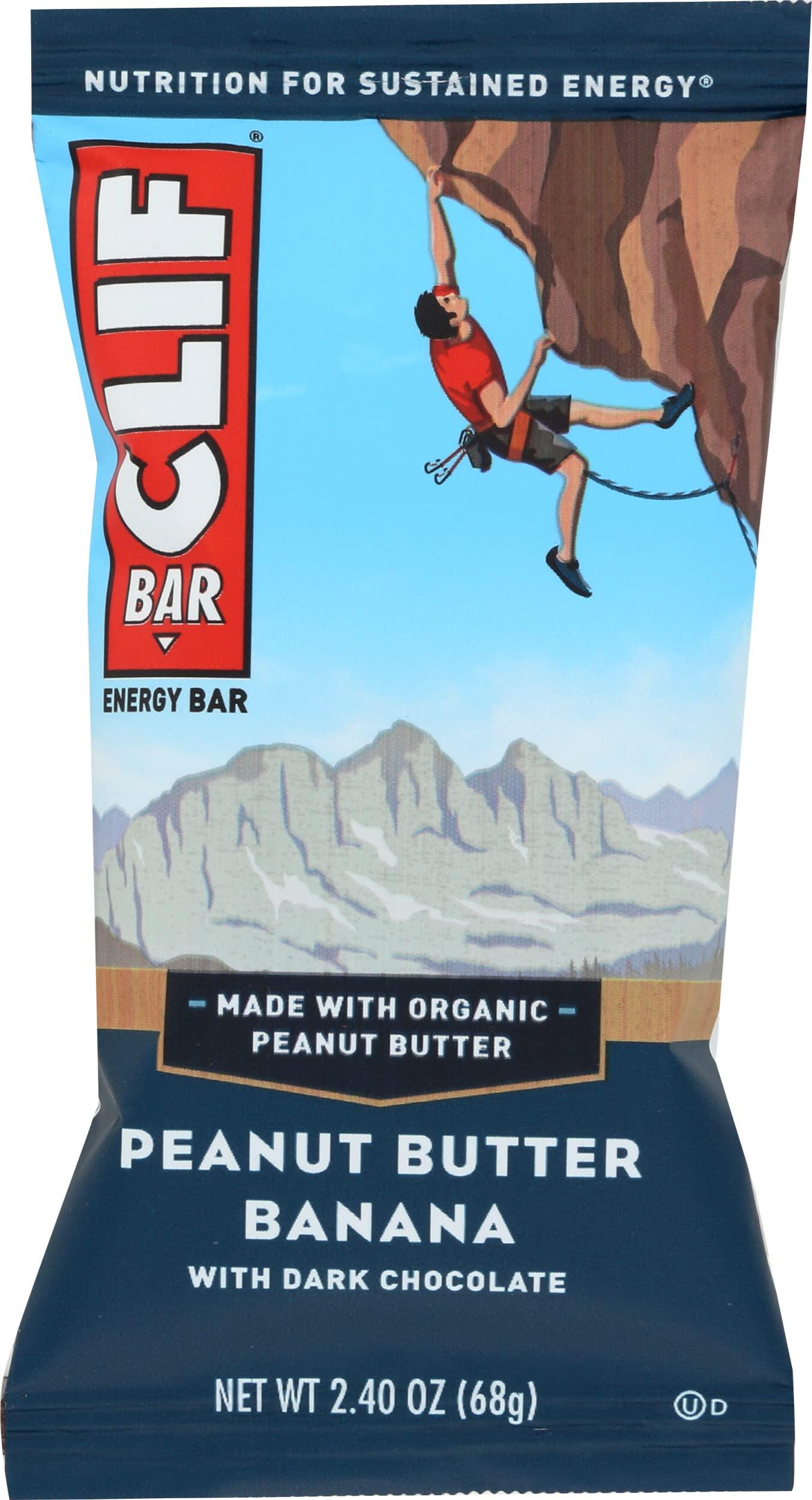 Clif Clif Bar - Peanut Butter Banana with Dark Chocolate 2.4 oz (Pack of 12)
