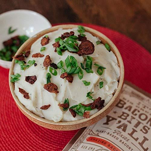 It's Jerky Y'all All Y\'alls Foods Plant Based Bacon Bits | Big and Crunchy Vegan Snacks | Non-GMO, Gluten Free, High Protein, Vegetarian (2 Pack)