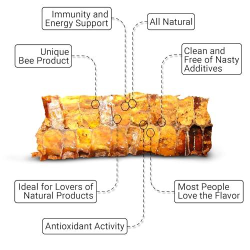 NTime Organic Bee Bread - Natural Fermented Pollen, Multivitamin for breast growth, Superfood for men, women, Vital Proteins, Immune Support & Energy Supplement