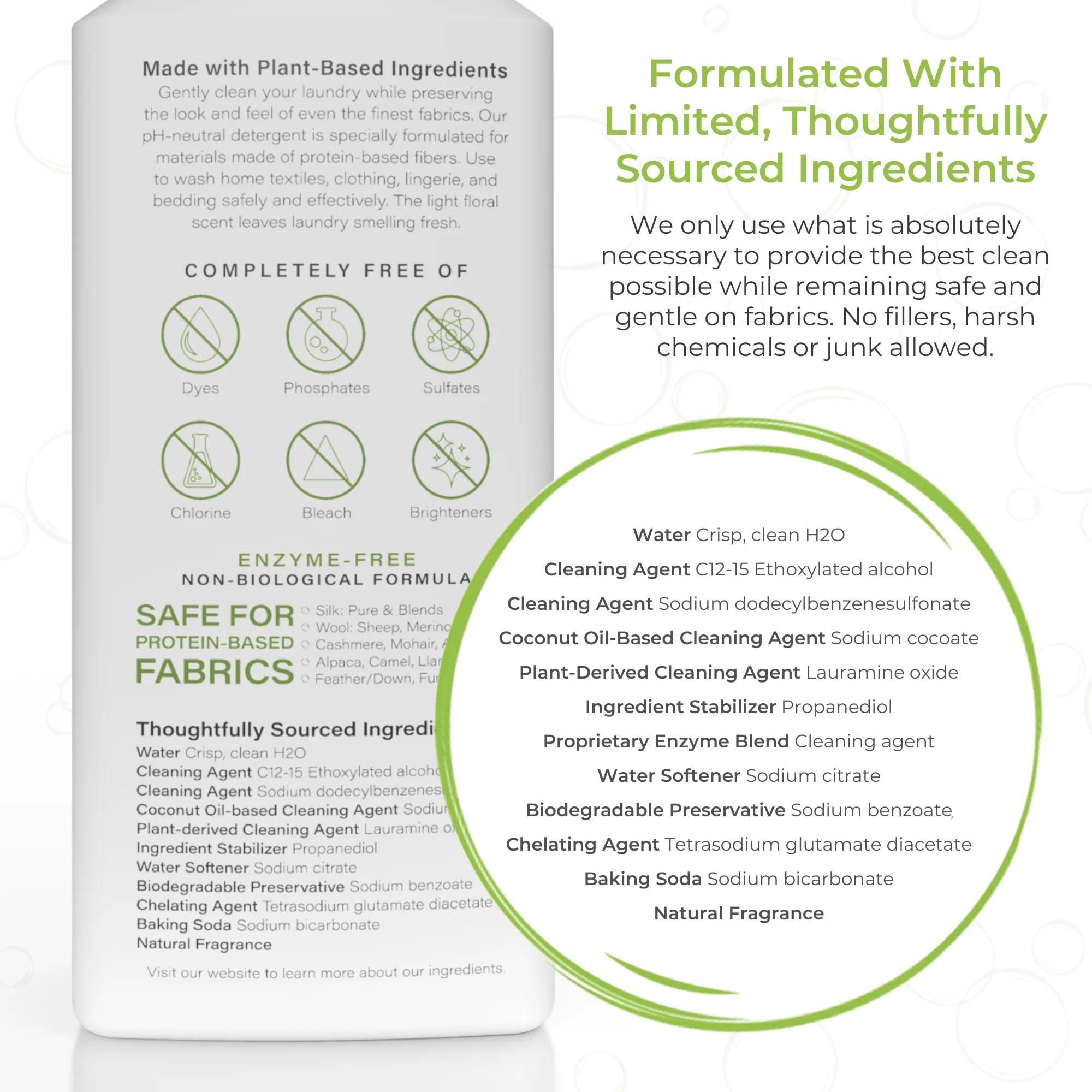 Heritage Park Laundry Essentials Heritage Park Silk & Wool Spring Magnolia Floral Scent, pH-Neutral Laundry Detergent - Enzymes-Free, Ultra Concentrated (4 fl oz Trial Size)