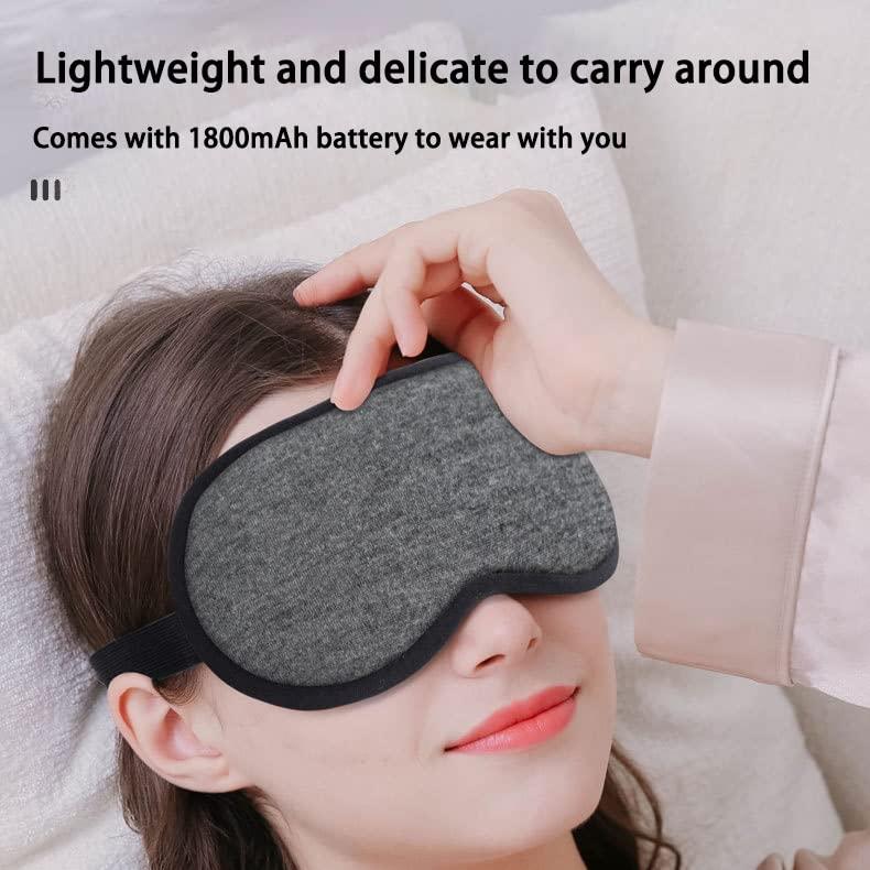 BINOXY Heated Eye Mask,USB Steam Warm Compress for Puffy Eyes Adjustable Temp Sleep Eye Mask for Dry Eye, Chalazion, Blepharitis, Stye (Color : B, Size : 21 * 9cm)