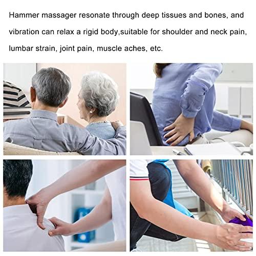 NICHOY NICHOY Massage Hammer Reset Aquipment,Chiropractic Adjustment Tools Hammer and Chisel,Wedge Massager Wooden Tool Deep Tissue Therapy, Tok Sen Tools(G)