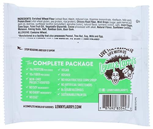 Lenny & Larry\'s Lenny & Larry\'s The Complete Cookie, Choc-O-Mint, 16g Plant-Based Protein, Vegan, Non-GMO, 4 Oz (Pack of 12)