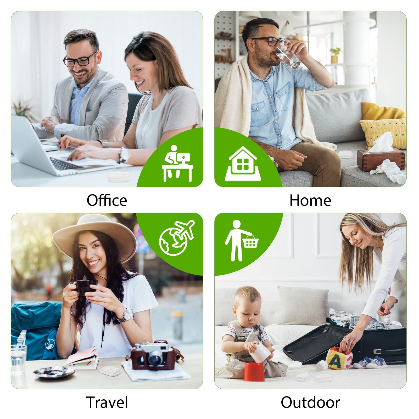 Hion 4 Pieces Pill Organizer Reusable Pocket Pill Case Portable Open Pill Pouch Silicone Small Pill Box Pill Container Pill Holder Pill Bags Organizing Medication, Vitamins, and Tablets for Travel (White)