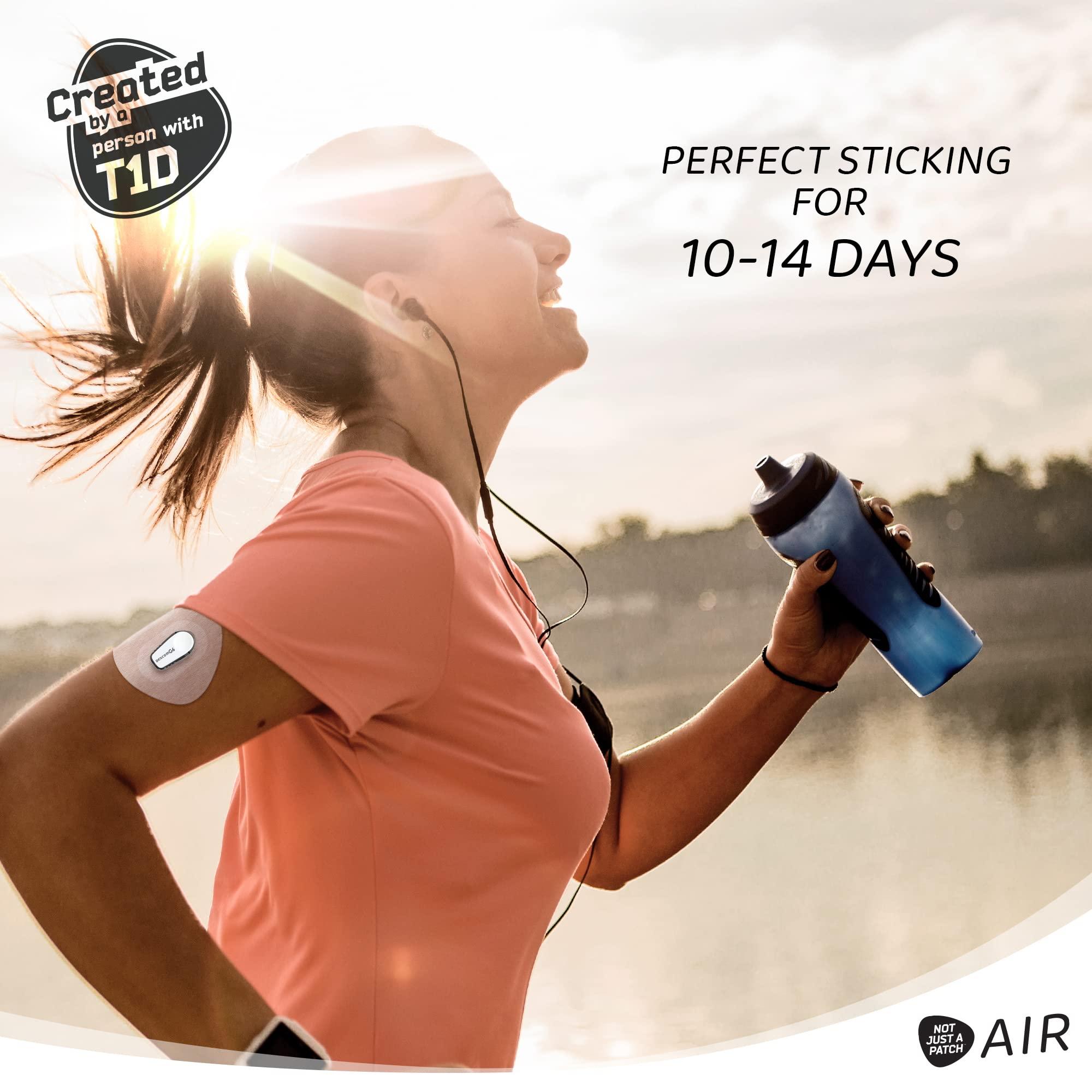 NOT JUST A PATCH Not Just A Patch Air (20 Pack) - CGM Dexcom G6 Adhesive Patches with Hole -Thin, Strong and Light, 14 Day Adhesion, Durable Skin Grip Dexcom Patches G6 Sensor Protectors in Multicolor