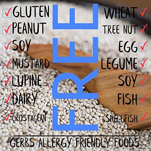 GERBS GERBS Raw White Chia Seeds 2 LBS. Premium Grade | Freshly Harvested & Packaged in Resealable Bulk Bag | Non-GMO, Keto & Paleo Cleared |Great with yogurt, smoothies & oatmeal | Gluten Peanut Free
