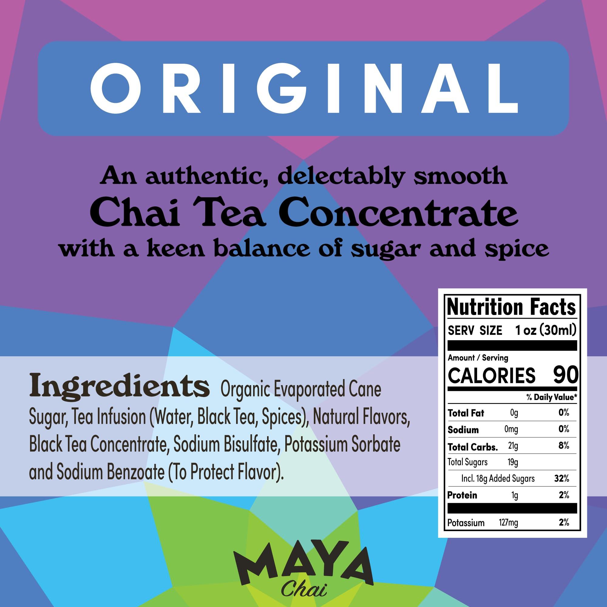 Maya Tea Maya Chai Tea Concentrate, Original, Heritage Recipe, Black Tea and Classic Spices, 64 Fl Oz (Pack of 1)