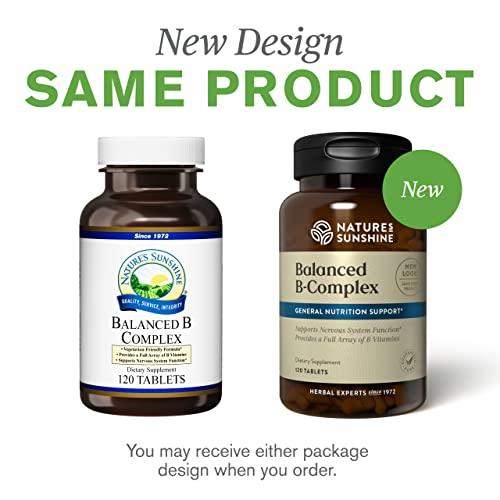 Nature's Sunshine Nature's Sunshine Balanced B Complex, 120 Tablets | B Complex Vitamins to Support Digestion and Nervous System Health with Vegetarian Formula