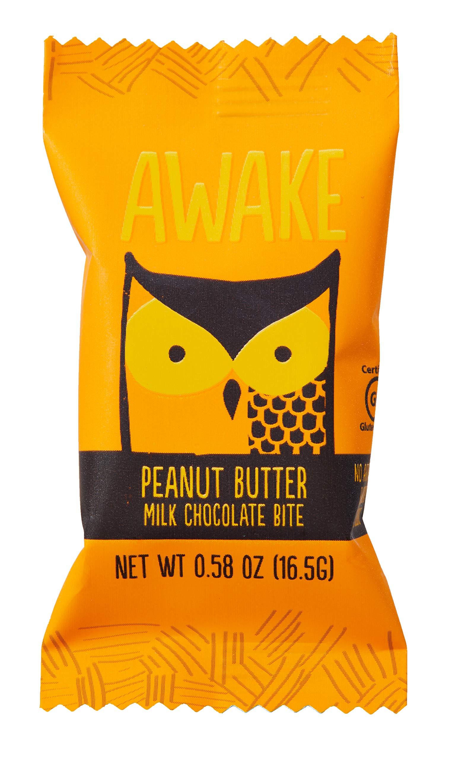 AWAKE Caffeinated Chocolate Awake Caffeinated Chocolate Energy Bites, Peanut Butter, 300 Count
