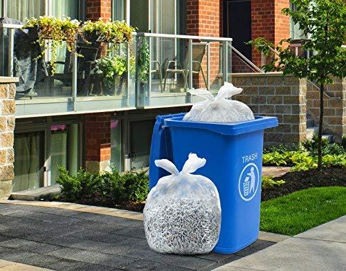 Tasker 95-96 Gallon Trash Bags, (Value Pack 50 Bags w/Ties) Extra Large Heavy Duty Clear Plastic Recycling Trash Bags, 90 Gallon, 95 Gallon, 96 Gallon, 100 Gallon (Clear)