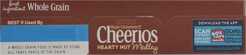 Cheerios Cheerios Hearty Nut Medley Breakfast Cereal, Maple Cinnamon Flavored, Made With Whole Grain, Large Size, 14.7 oz (Pack of 2)